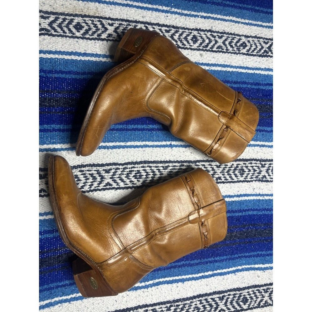 Circle S Western Cowboy Boots Mens 10 Brown Leather Made In Brazil